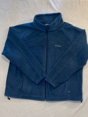 Columbia Deep Teal Full-Zip Fleece Jacket